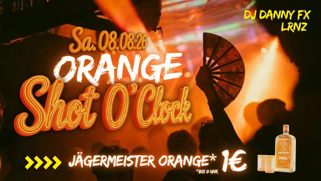 🧡🥃 ORANGE SHOT O'CLOCK 🥃🧡 - Event im Tucholsky Kiel